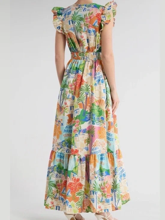 Flying Tomato Tropical Floral Maxi Dress - Picture 2 of 3